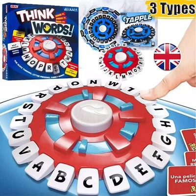 Think Words Tapple Word Game The Quick Thinking Letter Pressing Game Family Game