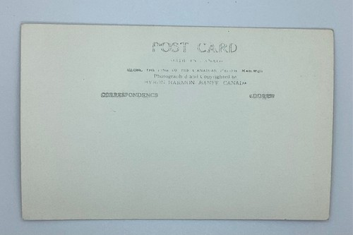 Postcard Mt Temple from Auto Road Alberta Canada Rockies Possible REPRO L287 - Picture 2 of 2