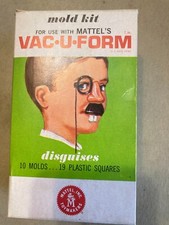 Vintage Mattel Vac U Form Mold Kit 1963 disguises stock 0430
