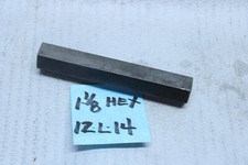 (1596B)  Free Machining Steel 1-1/8" Hex Bar Stock x 6" Long