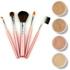 Try Me Kit w/Mini Brush Set Mineral Makeup Sample Size Matte Foundation Bare