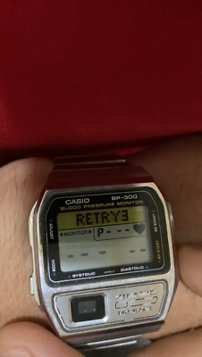 VINTAGE WATCH CASIO BP 300 BLOOD PRESSURE SENSOR PANEL TWIN VINTAGE WATCH CASIO BP 300 BLOOD PRESSURE SENSOR PANEL TWIN