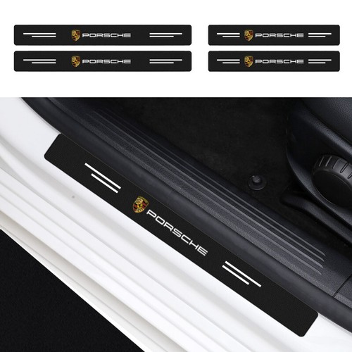 4PCS Car Door Sill Protector Anti-Scratch Rubber Threshold Strips for Porsche - Bild 4 von 24