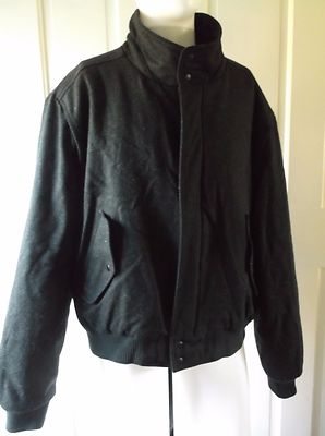 Members Only by Europe Craft Wool Bomber Jacket Knit Cafe Racer