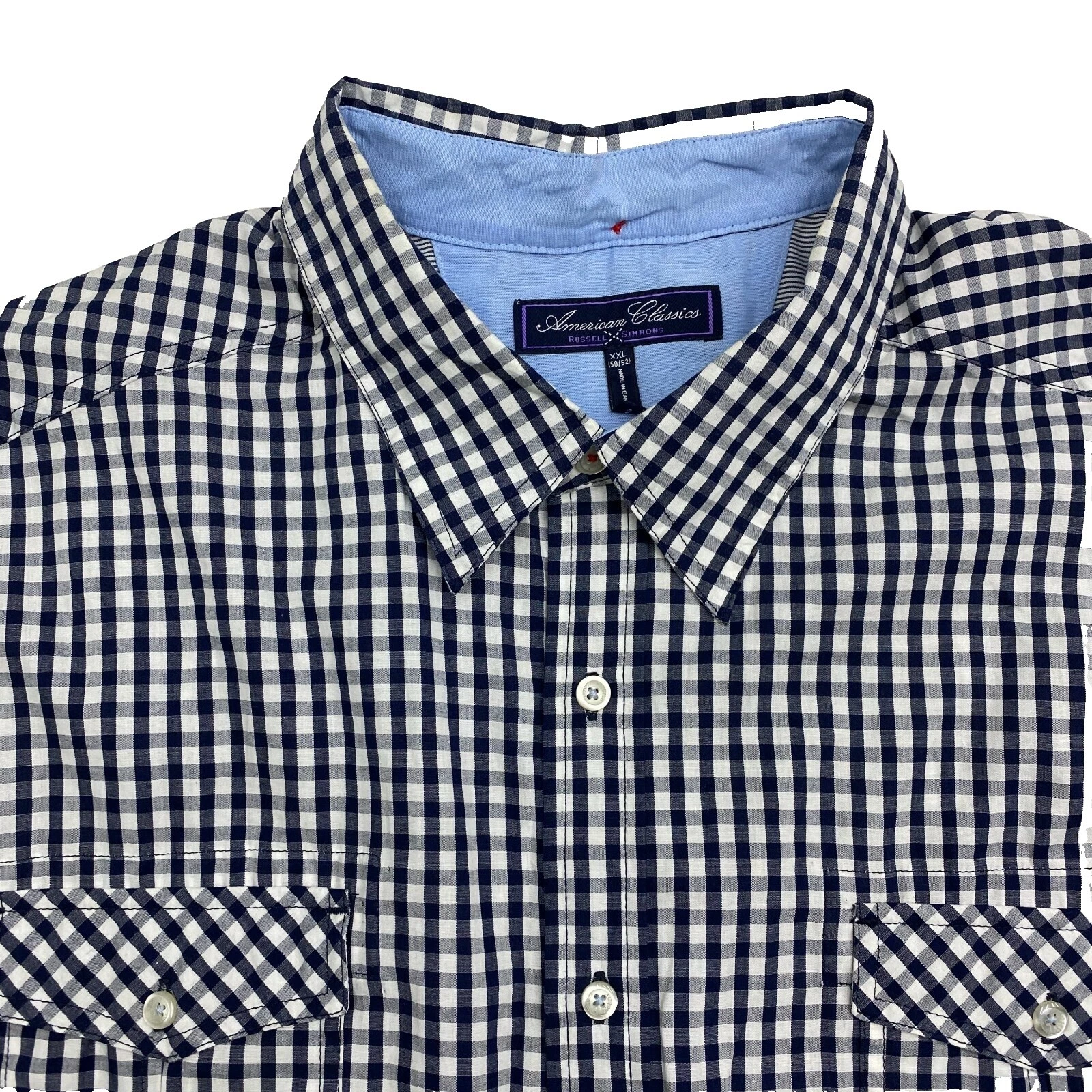 American Classics hort Sleeve Regular Size Casual Button-Down Shirts for Men