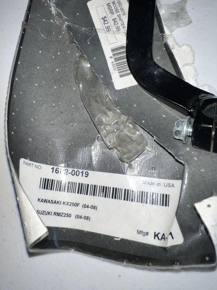 Palanca de cambios plegable Moose Kawasaki KX250F 04-08 Suzuki RMZ250 04-06 Foto 3 de 4