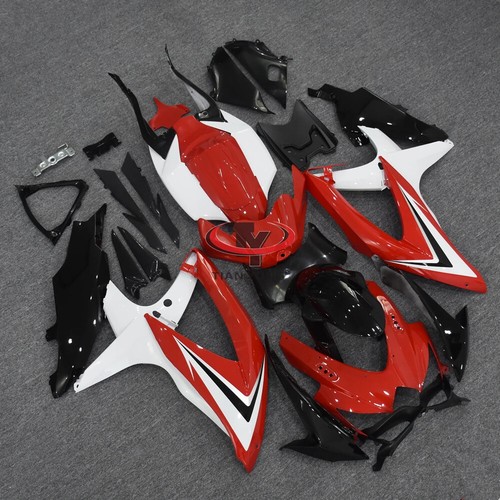 Red White ABS Bodywork Fairing Kit for Suzkui K8 GSXR600 GSXR750 2008 2009 2010 - Picture 11 of 11