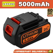 20V MAX Lithium-ion Battery for Black and Decker 20 Volt 5.0Ah LBXR20 LB20 LBX20