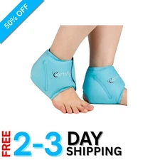 Ankle Ice Pack Wrap Gel Packs 2 Pack Hot Cold Compression Pain Relief Plantar...