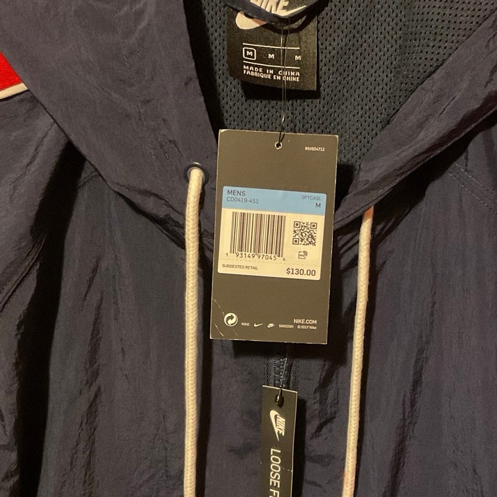 Nike Sportswear Big Swoosh Pullover Jacket USA CD0419-451 Men Medium rare image 6