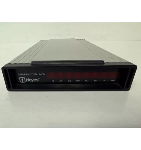 HAYES 07-00056 SMARTMODEM 2400 2400 EXTERNAL MODEM  **NO AC ADAPTER**