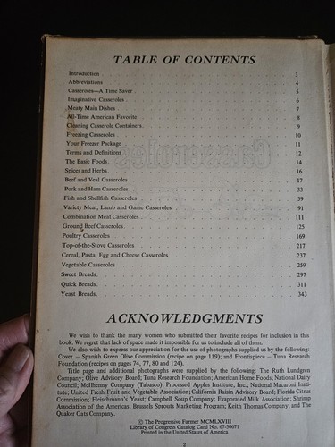 Favorite Recipes From Southern Kitchens Casseroles, Including Bread - Picture 5 of 9