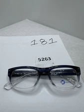 MODERN OPTICAL PARALLEL PLASTIC EYEGLASSES 53-20-145 BLUE FADE
