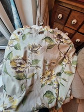 Beautiful Pr Of Lined Floral Curtains 90in W Each X 86in Drop Eyelet