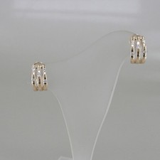 Ohr- Clipstecker in 585/14k Gelbgold mit 10 Brillanten ca. 0,50 ct