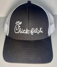 Chick-fil-A Crown Hat Cap Snapback Employee Gray One Size Adjustable