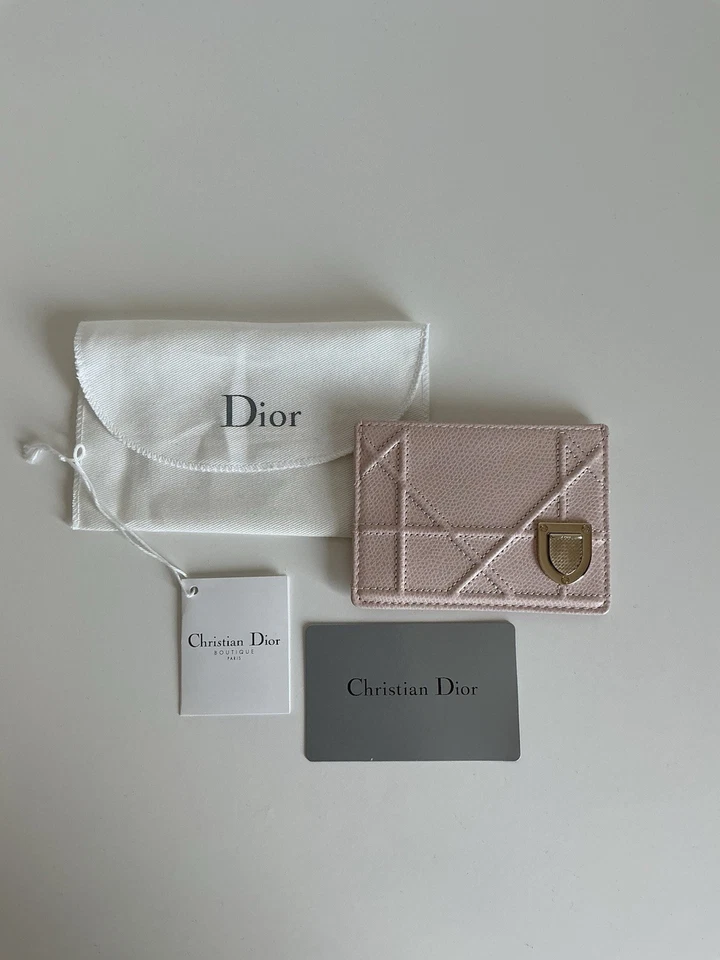 Dior Diorama Etui Cardholder Kartenetui Portemonnaie Leder Rose - Bild 1 von 4