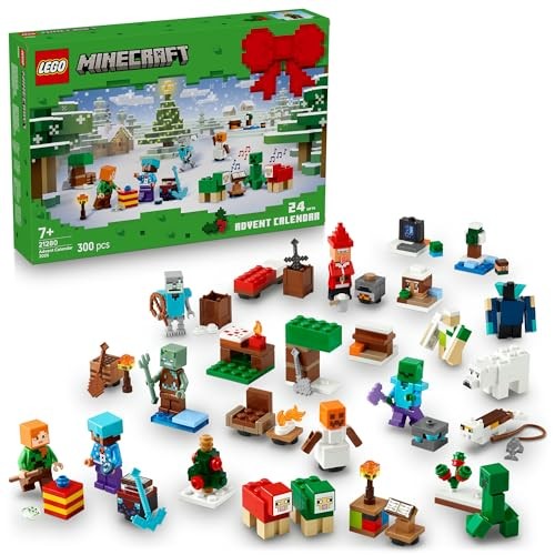 Lego Minecraft Adventskalender 2025 21280 300 Teile Weihnachten Minifiguren G...-image