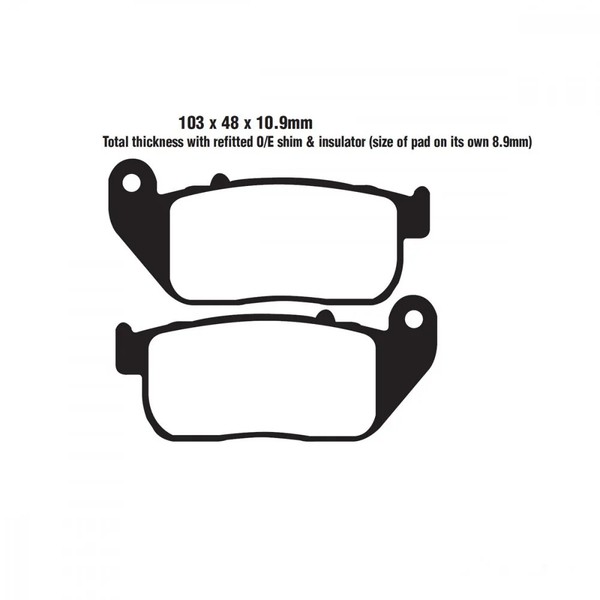 Bremsbelag EBC FA381V Vorne FüR Harley Davidson XL 883 N Sportster Iron 09-13-image