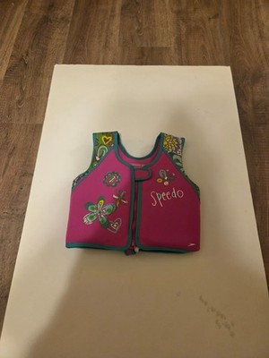 Speedo Life Vest Swim Flotation Zip Up Girls 24'' for 4-6 years old