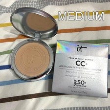 👀IT COSMETICS AIRBRUSH PERFECTING POWDER MEDIUM (W) 0.33 OZ full size new