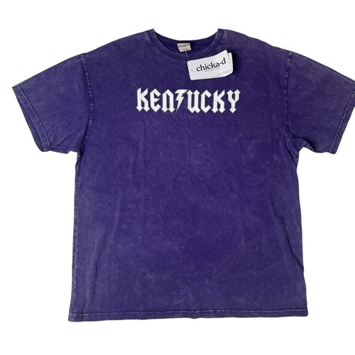 Kentucky Wildcats T-Shirt Women's S/M Purple Graphic Tee Chick-a-d