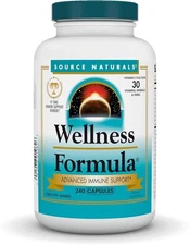 Source Naturals - Wellness Formula, Advanced Immune Support, 240 Caps Exp 2029