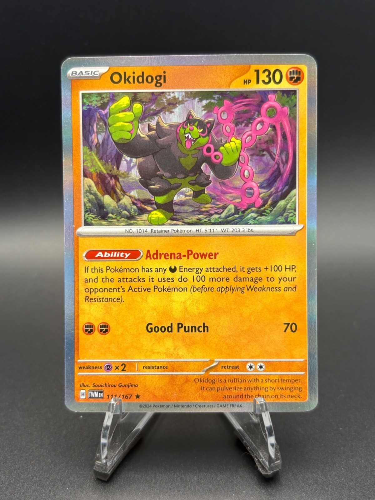Okidogi 111/167 - Sv06 Twilight Masquerade Pokemon TCG Holo NM