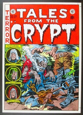 1950s EC Comics TALES FROM THE CRYPT #30 Horror Comic Cover 9-1/2 x 13 PRINT