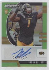 2020 Panini Prizm Draft Picks Rookies Neon Green 90/125 Jordan Elliott Auto 0st9