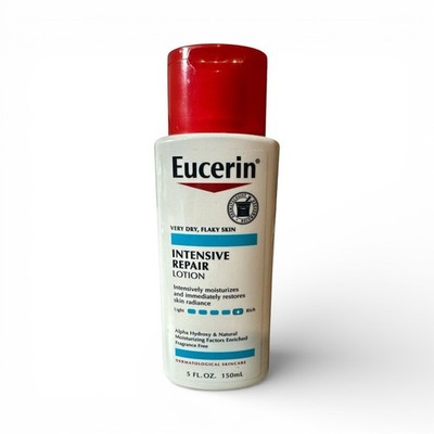 Eucerin Intensive Repair Lotion 5oz Fragrance Free Very Dry, Flaky Skin New