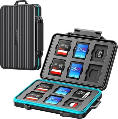 Speicherkarten Schutzhülle ORICO SD Memory Card Case für 12 SD und 12 TF Karten,