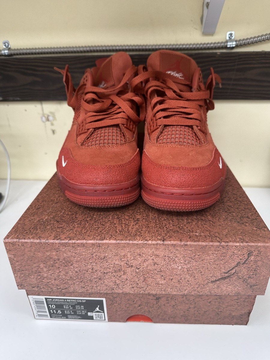 Nike Nigel Sylvester Air Jordan 4 Retro OG SP Brick By Brick Orange HF4340-800