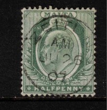 Malta 1904-14 KEVII SG47 0.5d green Used Zeitun postmark