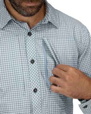 Chemise De Pêche Simms Stone Cold – Homme – Taille S – Manches Longues – À Carreaux – Neuve