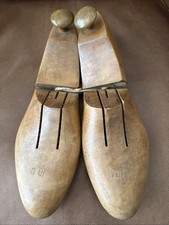 Vintage Wooden Shoe Trees Split Toe Adjustable Men's Size 10D Pair