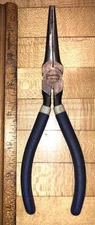 Williams PL-116C 7” Needle Nose Pliers Long Nose Rubberized Blue Handle USA
