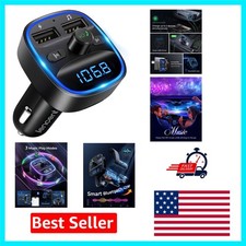 Car Bluetooth FM Transmitter with USB Ports - Charge  Stream Music Seamlessly
