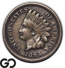 1864 Indian Head Cent Penny, Copper Nickel