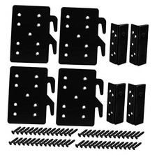 4 Pack Heavy Duty Bed Rail Hooks, Bed Rail Brackets for Wooden Bed