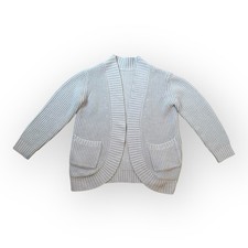 Light Blue Chunky Knit Shrug Bolero Cardigan Sweater Size Small