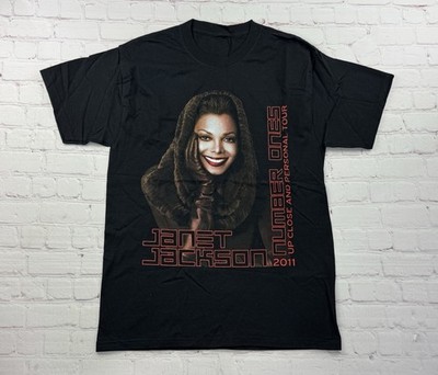 Janet Jackson Number Ones Up Close & Personal 2011 Concert Tour T Shirt Size L