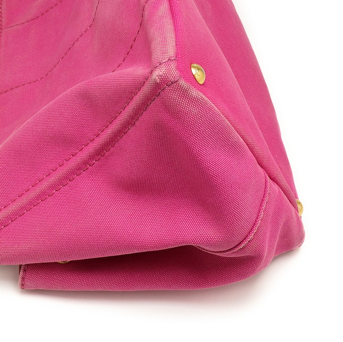 Prada Canapa Denim Tote Bag BN1877 Pink PRADA from japan thumbnail 4