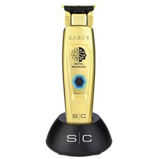 Stylecraft Saber Trimmer Gold - Regolabarba e Capelli Professionale, Metallo, Zero Gap