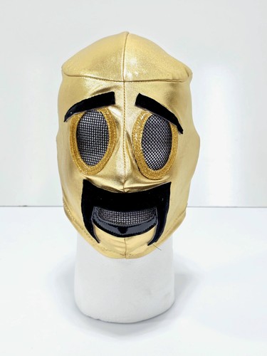 Disfraz de Ramsés Nacho Libre Cosplay Luchador Máscara de Lucha Dorado Hecho en Casa - Imagen 1 de 5