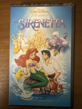 La Sirenetta VHS videocassetta  Walt Disney 1991 con opuscoli