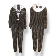 Nightmare Before Christmas Jack Skellington Pajama Medium 8/10 Halloween Costume