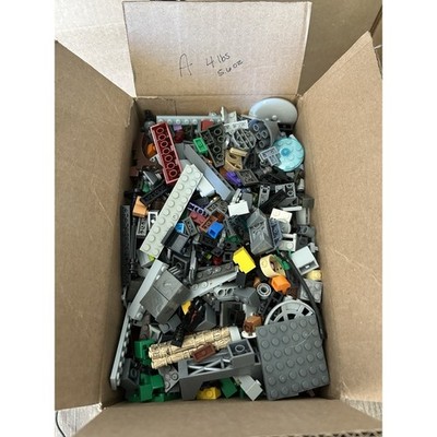 Lot A Bricks-mixed Color & Shapes- Mostly Lego w/ Mega Bloks Vtg 4+ lbs MYSTERY