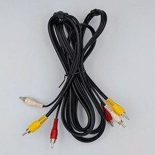 Premium 3 RCA to 3 RCA Male To Male Audio Video AV Cable VCR DVD 6 Feet Tested