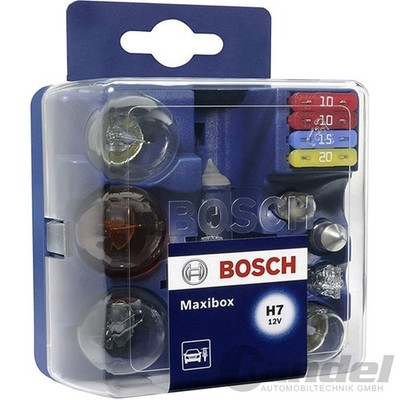 BOSCH PKW H7 MAXIBOX AUTO BIRNEN-SATZ 12V LAMPEN-SET SICHERUNGEN BREMSLICHT KZF